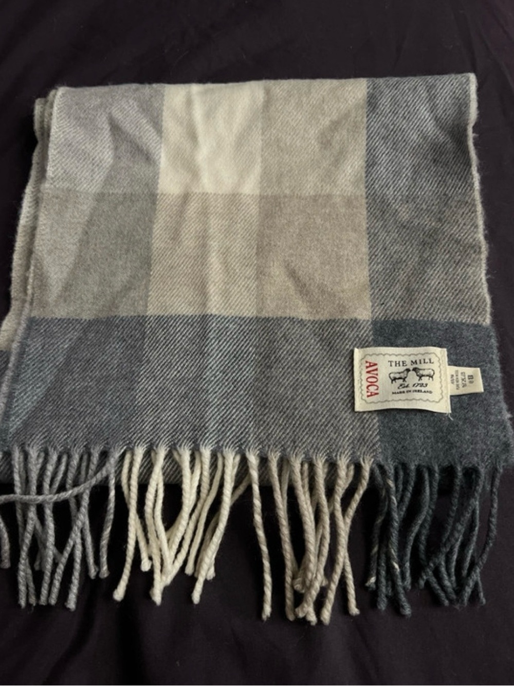 The Mill Avoca 100% Pure New Wool Scarf